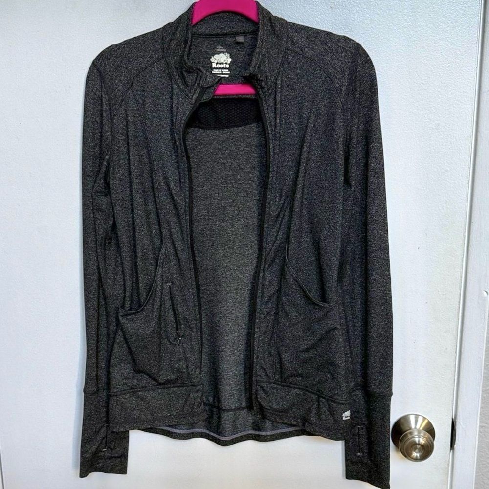 Roots Charcoal Gray Fitted Active Jacket - Picture 2 of 7